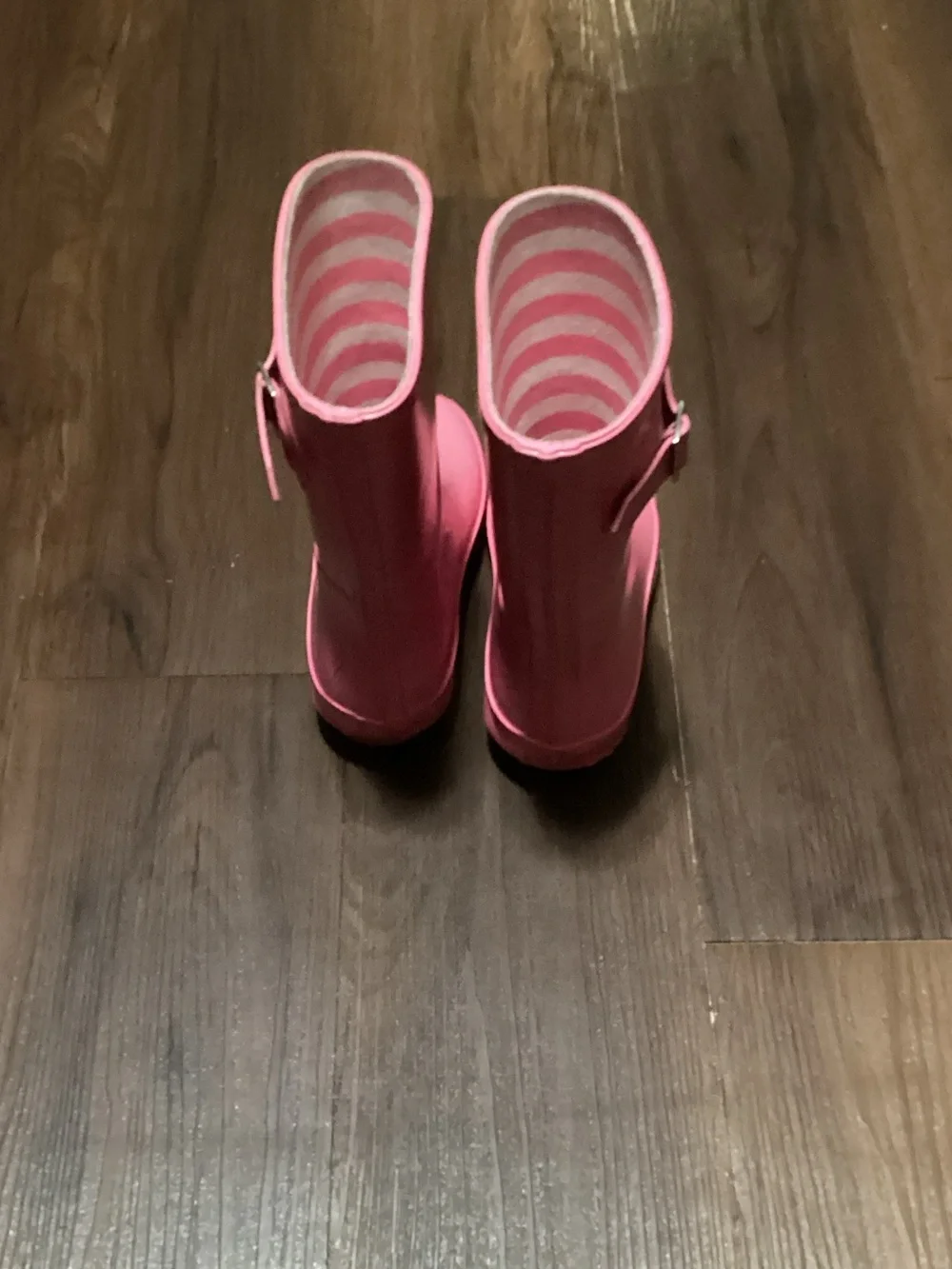 Wonder Nation Pink Rain Boots Buckle Detail US 11-12 EUR 28.5-30 (GMWN49DP074